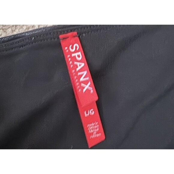 Spanx Faux Leather Leggings for Women, Size Large Black - Picture 4 of 4